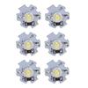 25 stk 0,5W 5V Høy effekt LED Lampeperle Lyskilde Chip med AluminiumplateHvit Lys: 6000?6500K
