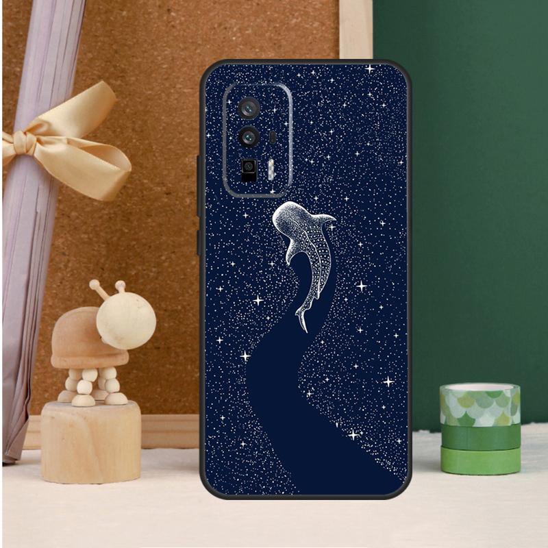 Starry Orca Whale Shark Case For POCO X6 Pro X3 X4 X5 M6 Pro F5 F3 M5s Xiaomi 13T Pro 11T 12T 12 13 14 Ultra Cover