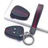 Key Fob Cover for Jeep Renegade Compass Cherokee Wrangler Challenger Charger Durango Grand with Keychain Anti-Scratch Guard Shockproof Protection