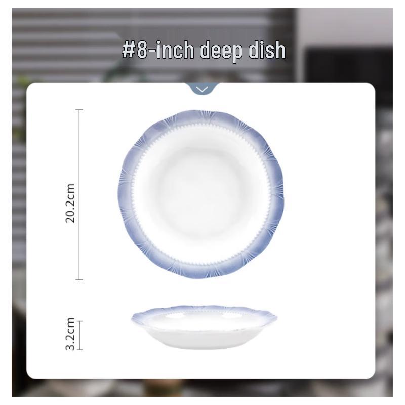 Zenbian Luxury Ceramic Deep Plate