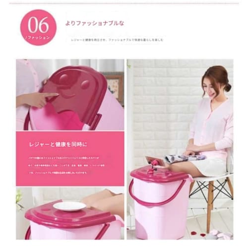 Apaeofl Foot Bath Bucket, Foot Bath, Deep Bucket, Foot Washing Basin for Above Knees and Calves, Warm, Plastic, Massage, Plus, Thick, Home Health Buck