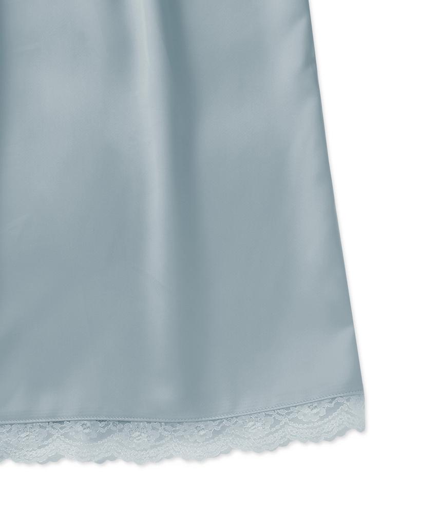 Without Summer Satin Midi Skirt_Sky Blue