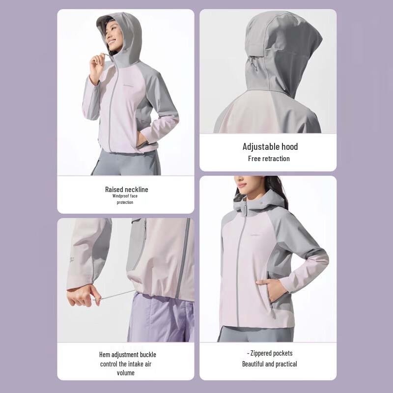 BOSIDENG Outdoor Hooded Windproof Jacket B250512004