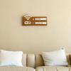 Rustic Wooden WiFi Password Sign, Vintage Wall-Mounted Wireless Network Indicator Plaque, Multi-Purpose Home Decor Accessory