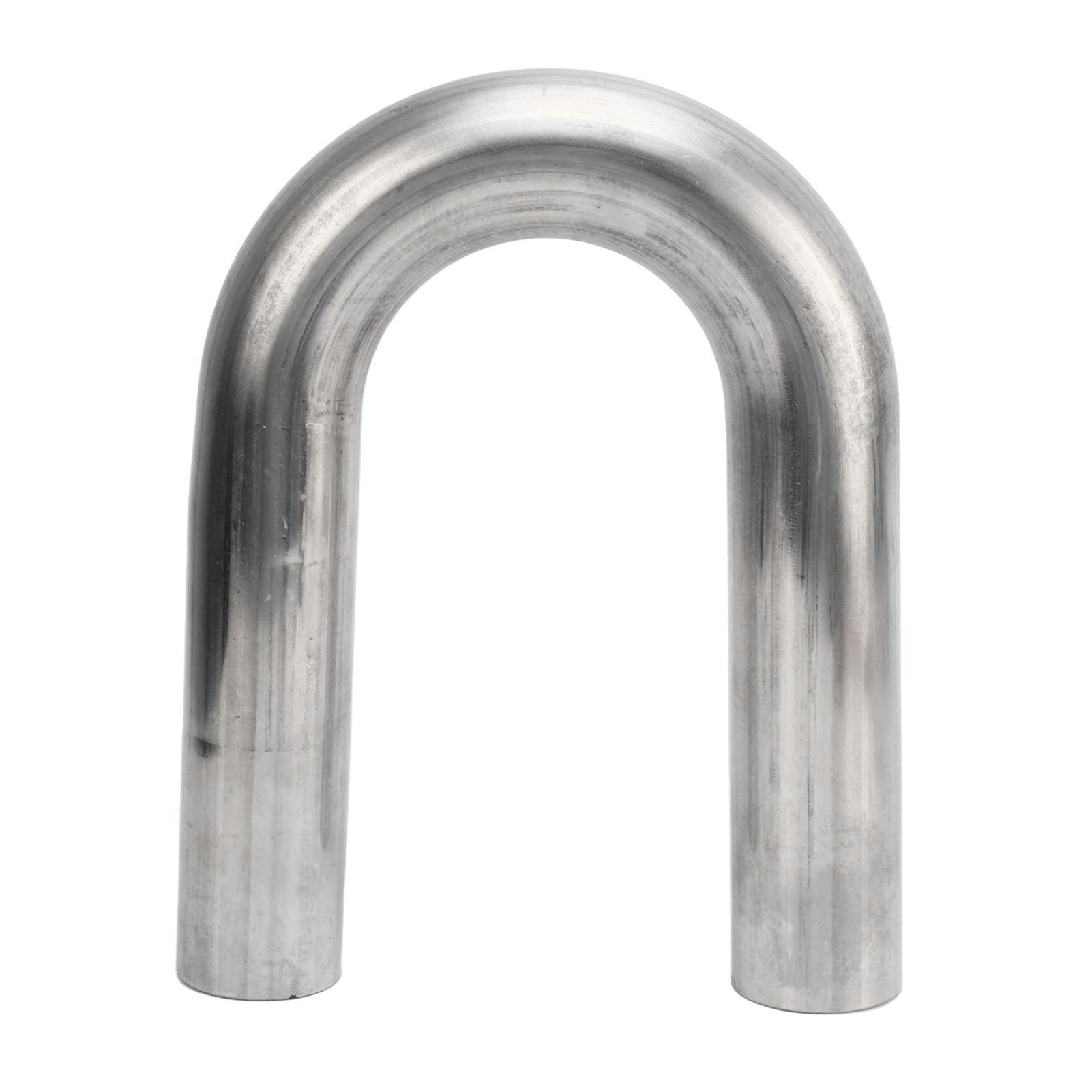 Igeteck Unisex 1.75In 180 Degree U Bend Exhaust Pipe Mandrel Bend Pipe Fit For Universal Exhaust System
