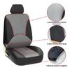 SEAMETAL Leatherette Car Seat Cover Set Breathable Auto Seat Cushion Universal Full-Wrapped Seat Cover Compatible with Airbag
