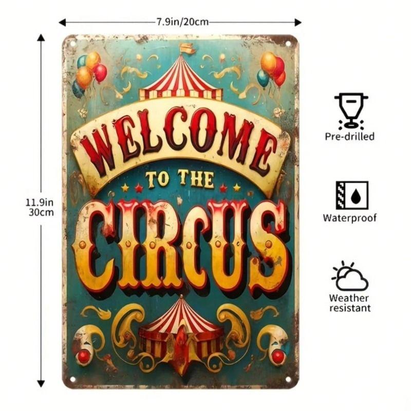 Decorative Metal Wall Sign 20x30cm Tin Sign Vintage Art