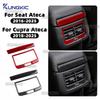 Carbon Fiber Style Interior Sticker for SEAT Ateca 5F 2016-2025 Rear Air Outlet Frame Panel