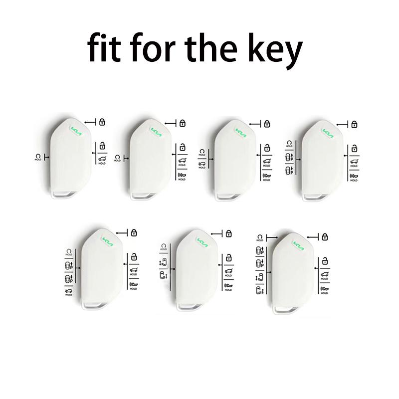 AAAFY1 4/5/6/7/8/9 Button Car Smart Remote Key Case Cover Shell Bag Holder For Kia Carnival EV9 Picanto GT Line 2024 Keychain Accessory