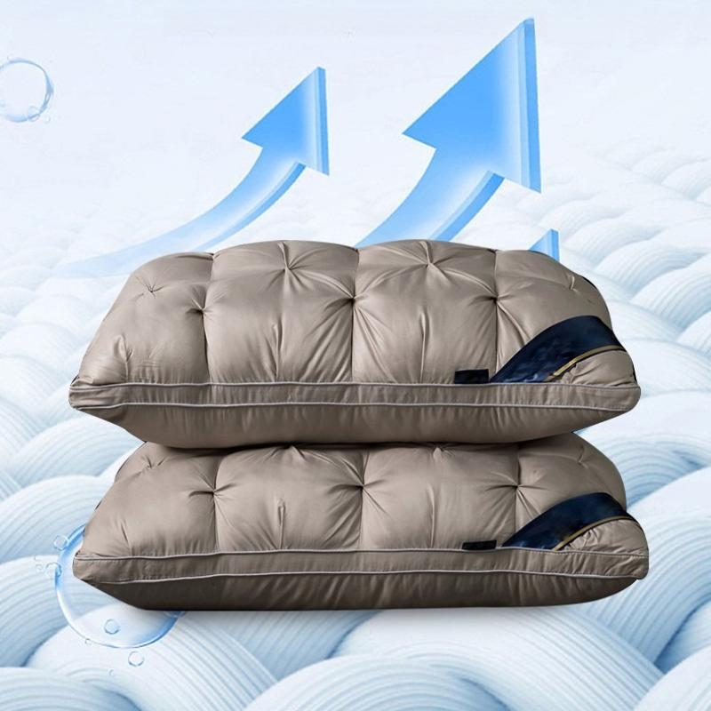 1pcs 48x74cm Spiral Patterned Star Rated Hotel Home Pillow - Soft Ventilate Support Bed Pillows Suitable for Single Bed Pillows In Dormitories