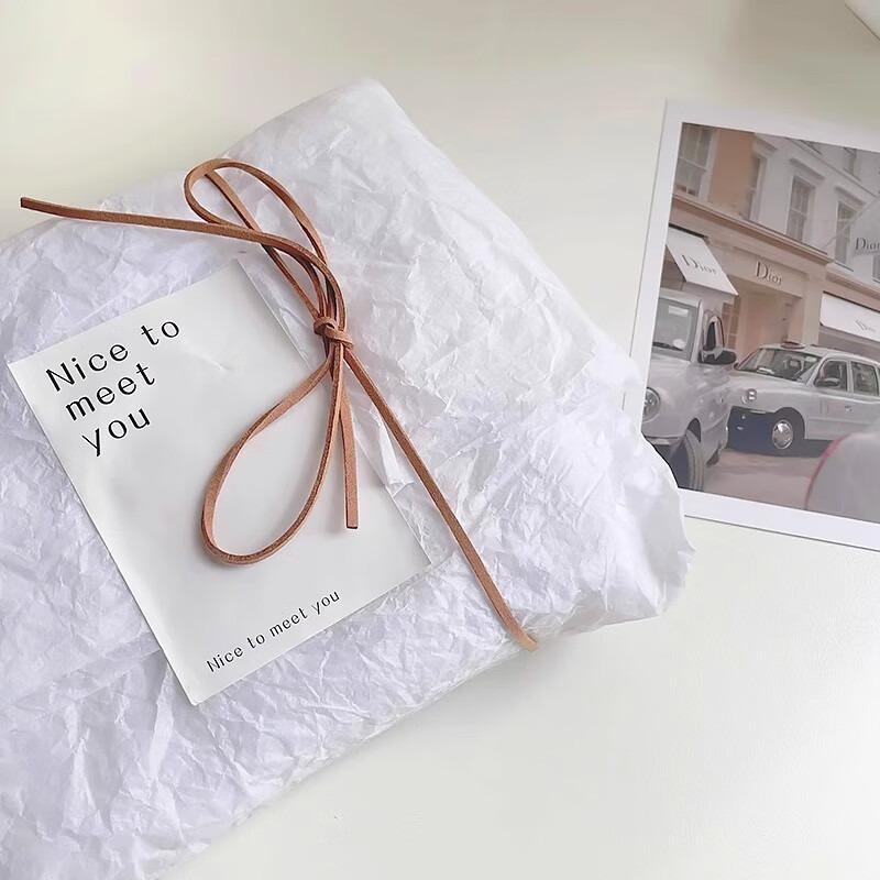 3mm 40m Leather Rope Floral Bouquet Wrap Ribbon for DIY Gift Packaging and Handmade Crafts Apparel Sewing Supplies