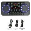 Professionelle V300 Pro Soundkarte Audio Interface Mixer Bluetooth-kompatibel DJ Digitaler Effekt Rauschunterdrückung Konsole USB Aufnahme