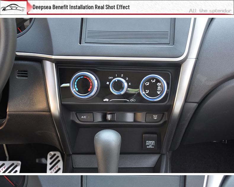 Honda Fit 14-18 A/C Knob Decor Ring for Center Console