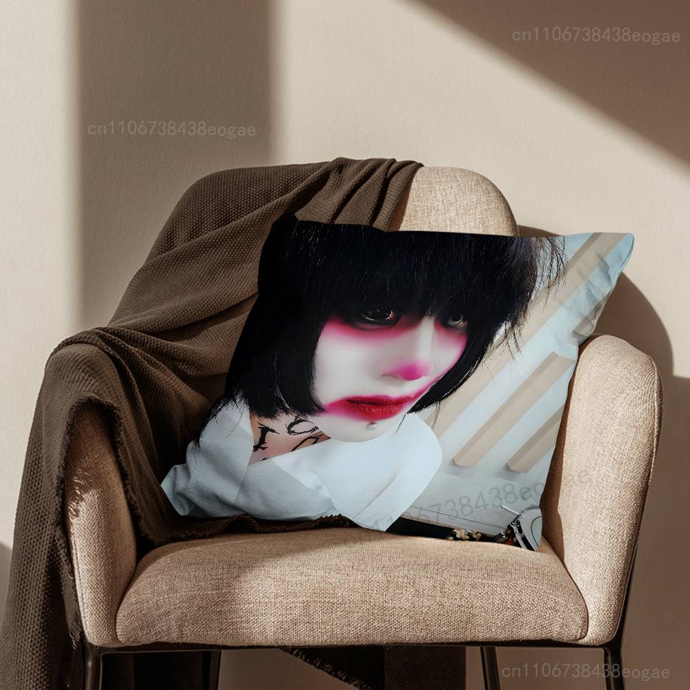 Rock Band M-Malice M-Mizer Throw Pillow Case Living Room Sofa Cushion Cover For Home Bedroom Decoration And Protector