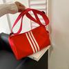 Stylish And Versatile Pillow Bag For Women With Trendy Shoulder Strap In Black Red Blue White