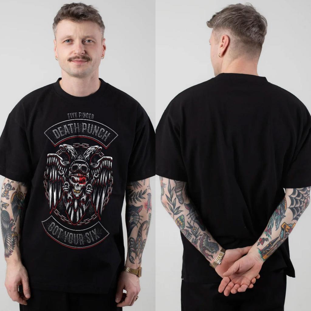2026 New Five Finger Death Punch Graphic Cotton Tshirt Unisex Summer Short Sleeve Fashion Brand Tee Luxury Casual Vintage Tees
