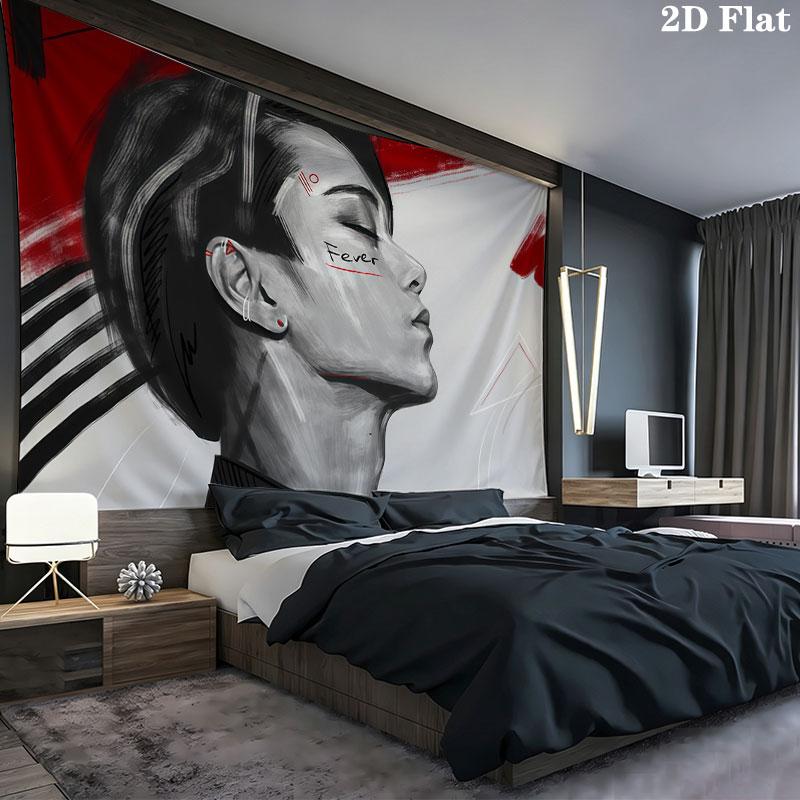 San Wall tapestry, aesthetic printed fabric blanket, suitable for bedroom, living room, and home decor.