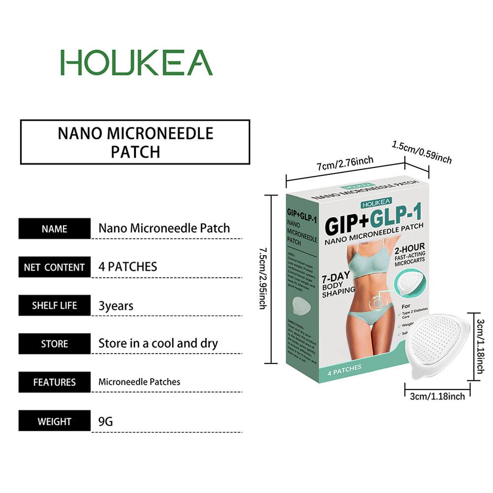 Plaster GLP-1 Nano Patch do pielęgnacji ciała delikatnie pielęgnuje kontury skóry ciała, plaster do codziennej pielęgnacji