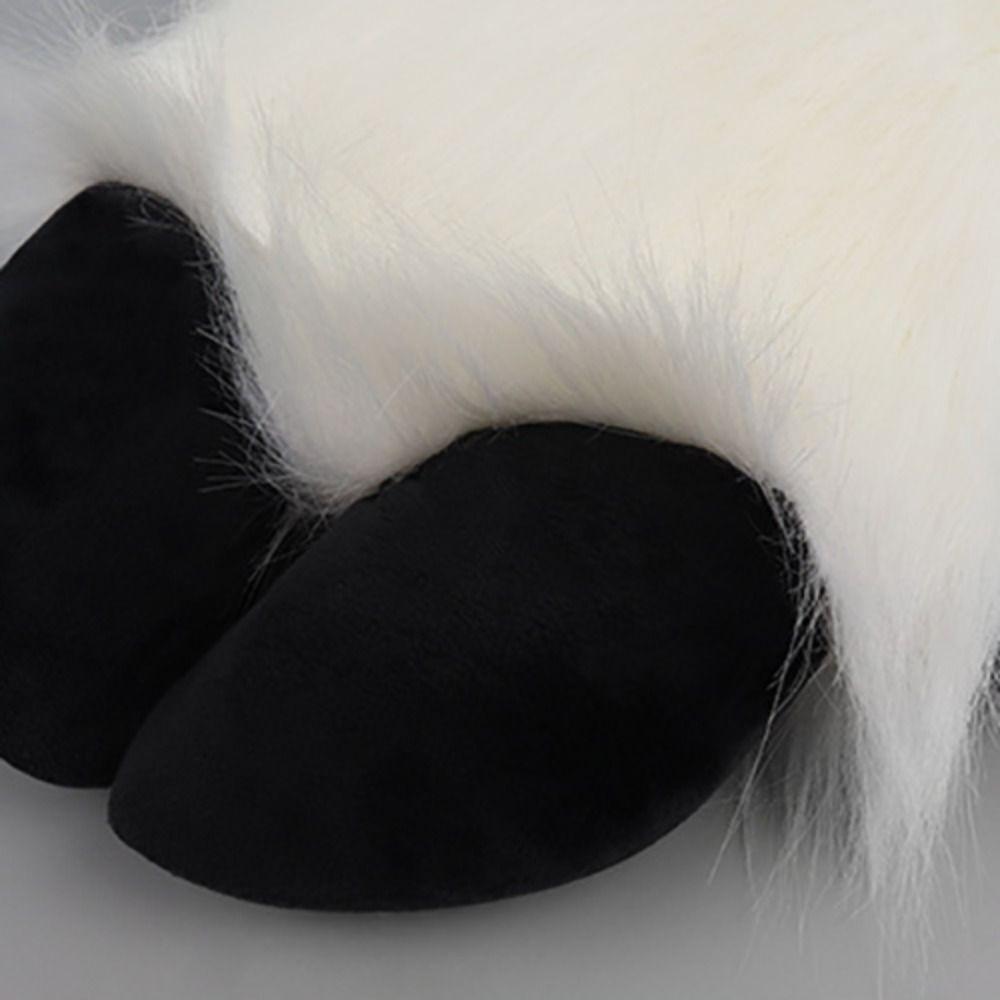 Furry Plush Sheep's Hoof Gloves Cartoon Cosplay Props Fashion Cosplay Costume Gloves  Club