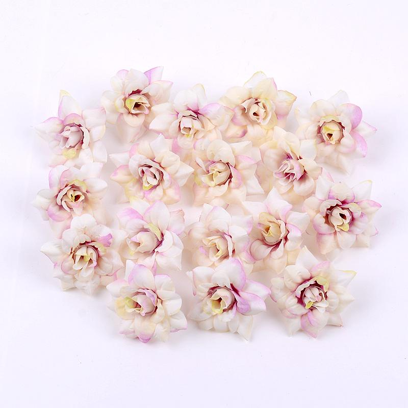 Silk Pointed Rose Small Flowers for DIY Headwear & Wedding Decoration