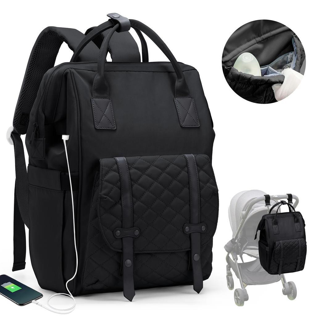 Baby Diaper Bag For Boys Girls,Nappy Backpack Diaper Bags Large Capacity Newborn Multifunction Essentials Travel Bag For Mom Dad