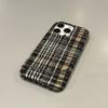 Плед фланелевий чохол для телефону Apple Iphone16promax-Houndstooth Drop-Resistant ПВХ жорсткий фланелевий чохол для телефону Iphone16/15/14/13/Pro/Promax