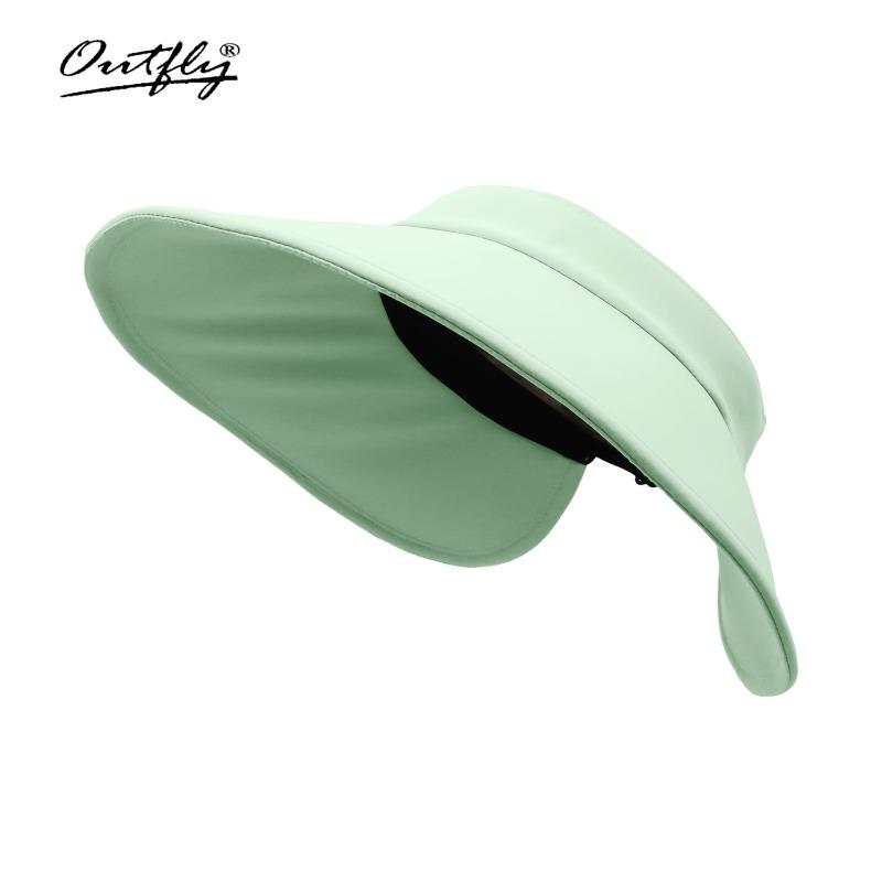Sunscreen hat Women's UV protection sun hat Outdoor face covering Sun hat Large brim Cycling empty top hat Summer