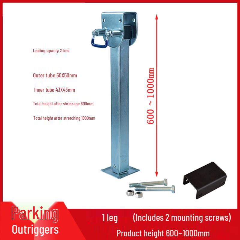 Heavy Duty Retractable RV Jack Support Arm with Hand Crank