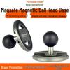 Support de téléphone magnétique à tête sphérique 17 mm pour voiture et moto, compatible Magsafe et tablette, bras RAM Mount