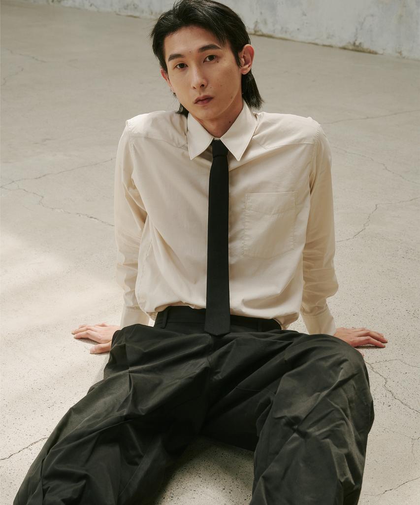 AEGO FREEDOM LAB Nip Crump Pants_Charcoal Black
