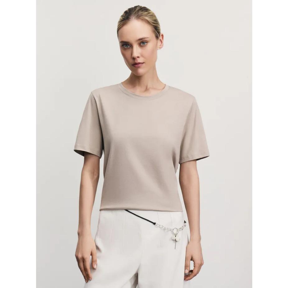 Leisure Breathable Solid Color Summer Women T Shirt Round Neck Cotton Short Sleeve T-Shirts Couples Tees