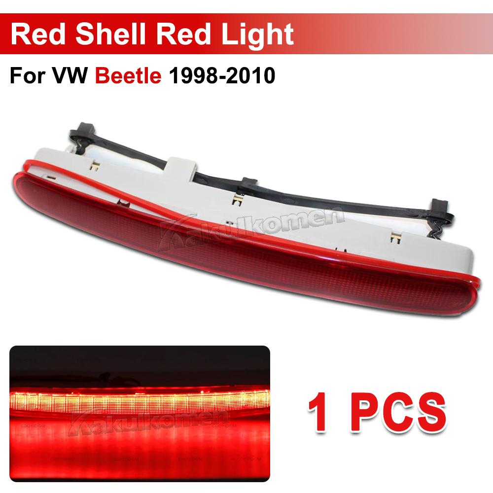 Hot Sales 1C0945097E Car 12V LED Third 3rd Brake Tail Light Rear High Mount Stop Lamp For VW Beetle 1998-2010 With Red LED Light