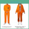 Halloween Adult Unisex Orange Prisoner Cosplay Party Costume Suit Mantian Brand