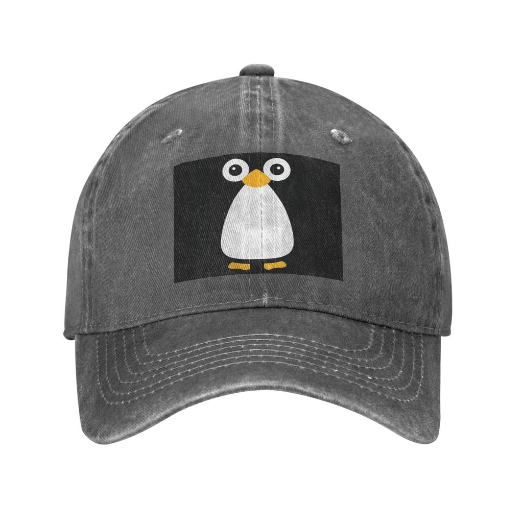 Cute Vector Penguin Denim Cap Casual Baseball Caps Adjustable Hat Summer Unisex Baseball Hats