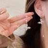1 Paar Elegante Niedliche Schmetterling Hängeohrringe Für Frauen Mädchen Luxuriöse Asymmetrische Schmetterlingsquasten Ohrringe Schmuck Geschenke
