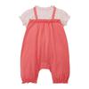 Shortall Short Floral Made In Baby Pink [Miki House] Romper, Sleeve, 3/4 Length, Pattern, Rabbit, Japan, Girls, Baby, Kids, Clothes, Infant,