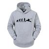 Ewolucja Kajakarstwa Ludzkiego Bluza z Kapturem Nowa Moda Najwyższa Jakość z Kapturem Casualowa Odzież Unisex Ewolucja Projektu Kajaka Bluzy