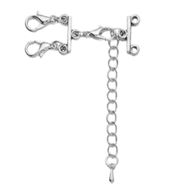 Stylish Tube Lock Necklace Clasps Bracelet Layering Clasps Multi Tube Lock Necklaces Clasps Separator Alloy Material