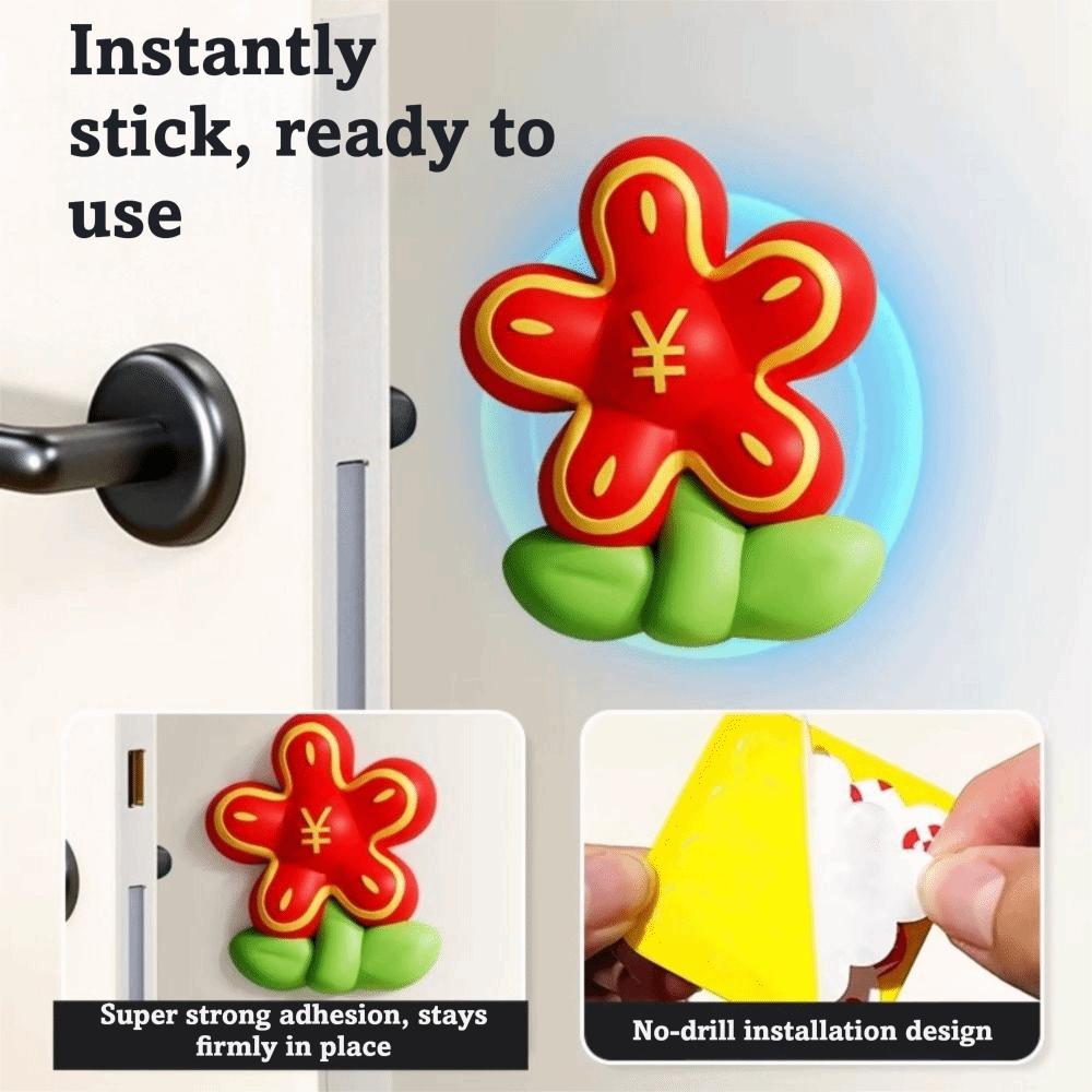 Wall-Mounted Anti-Collision Door Bumper Soft Cushion Door Handle Protector Refrigerators