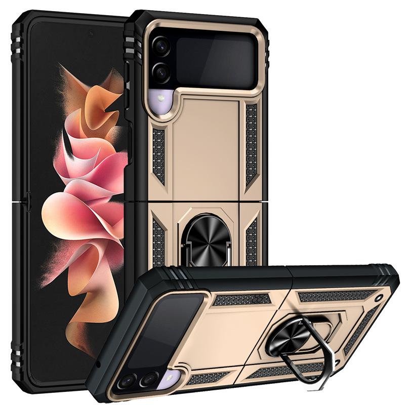 Suitable for Samsung Z Flip5 Sergeant Ring Anti Fall Protector Fold4 Folding Bracket Mobile Case