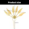 Alloy Peacocks Leaf Hair Stick Hairpieces with Rhinestones Thai Ethnic Hair Ornament Daily Hairstyle Embellishment