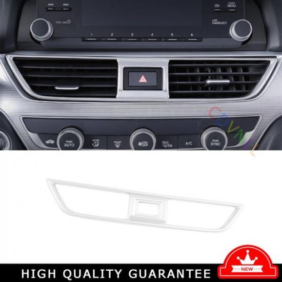 Central Console Air Outlet Vent Trim For Honda Accord 2018- Silver Titanium