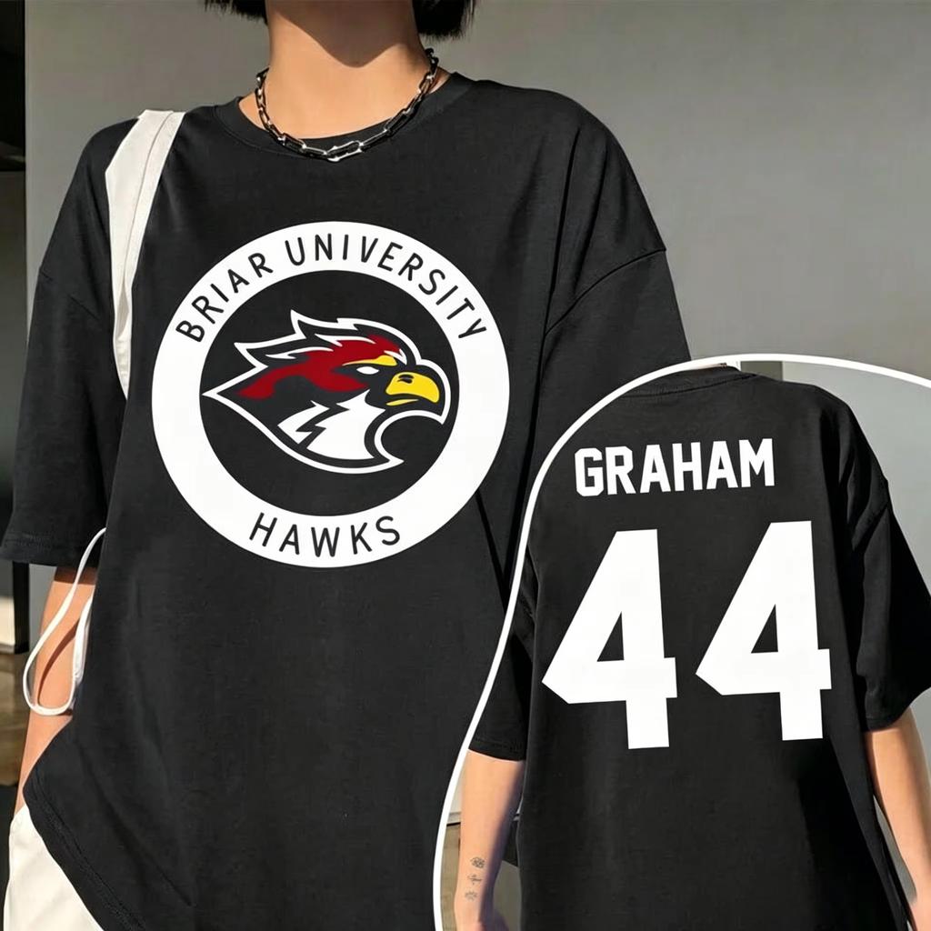 2026 New Off-Campus Briar University Hawks Garrett Graham 44 Unisex Shirt High Quality Cotton Oversized Daily Wear Cool Top
