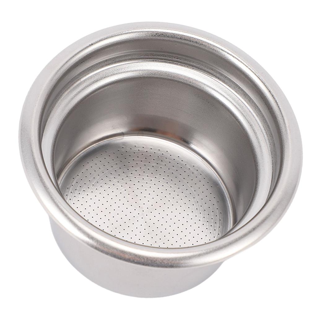 58mm Non Pressurized Filter Basket Single Layer Stainless Steel Portafilter Basket Coffee Machine Accessory for 4