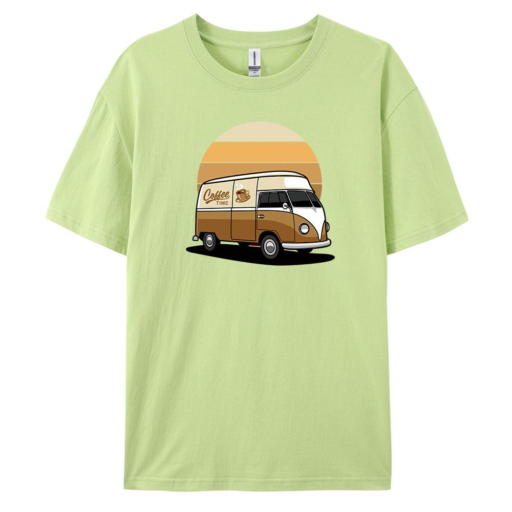 Car Mens Casual Shortsleeved Tshirt with 100 Cotton Fashion print Tees oversize
