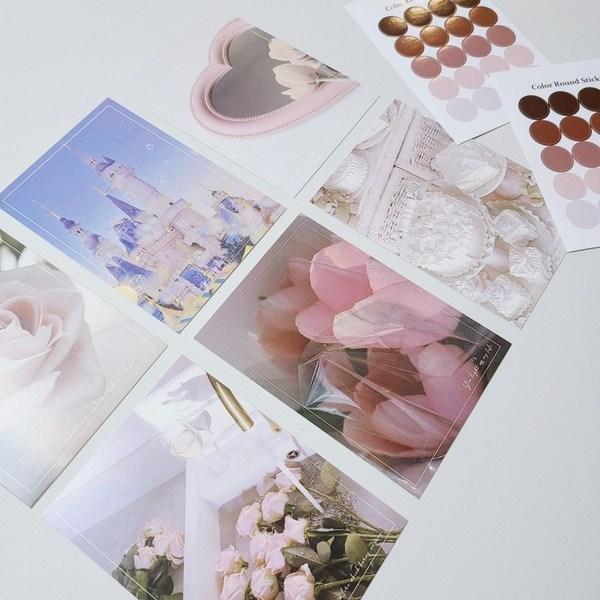 The Nature House Vintage Pink Interior Postcard Set of 30