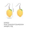 1 Pair Creative Funny 3D Fruit Studs Earring Fashion Cute Imitation Lemon Earrings For Girls Summer All-match Ear Jewelry Gift