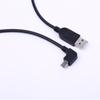 Männlicher USB 2.0 A zu Männlicher 90 Grad Rechtswinkel Mini USB Datenladekabel 30cm Länge für Kamera Camcorder