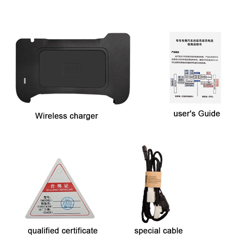 Special Car QI Wireless Charger 15w Fast Charging Plate Phone Holder Wireless Phone Charger For Toyota Harrier Venza 2021 2025