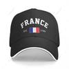 Berretto da Baseball Francia EST Giorno dell'Indipendenza Unisex Donna Unisex Hip Hop Berretti a Sandwich Snapback Cappello da Golf Pesca